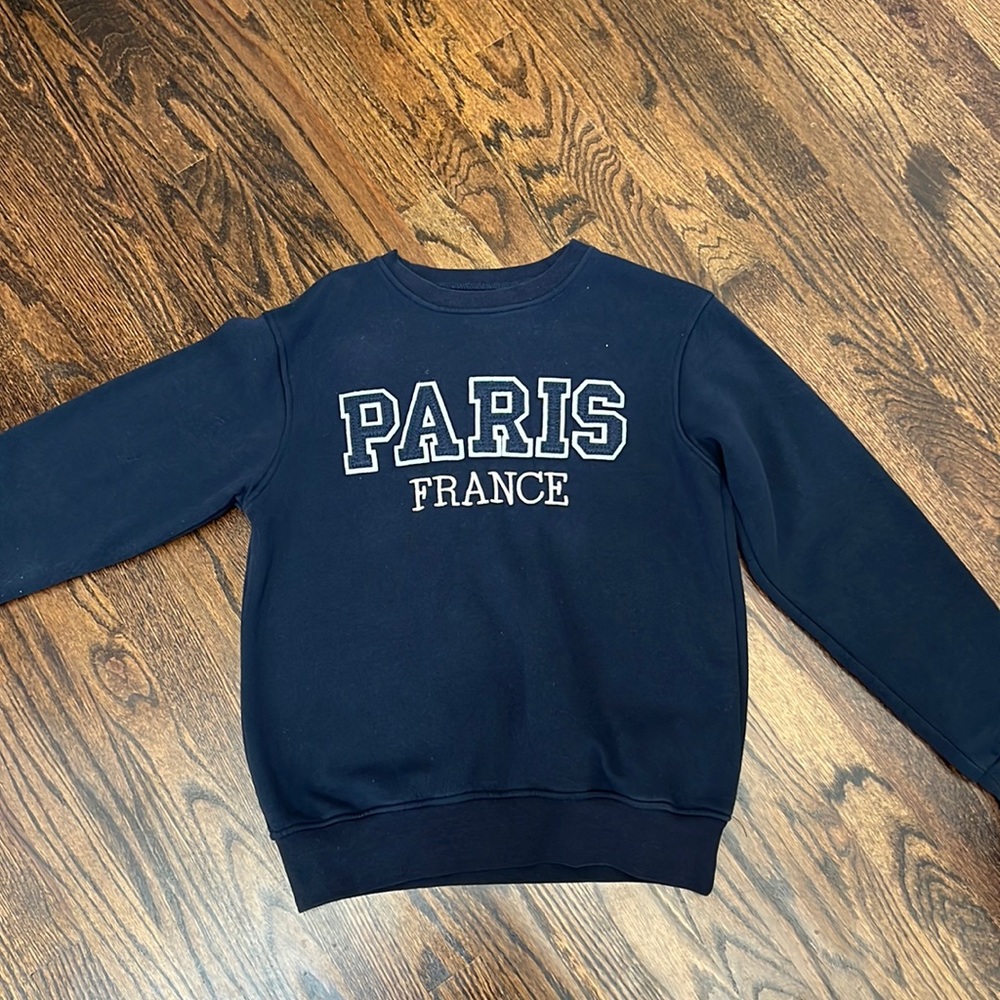 Dark Blue Paris Crewneck